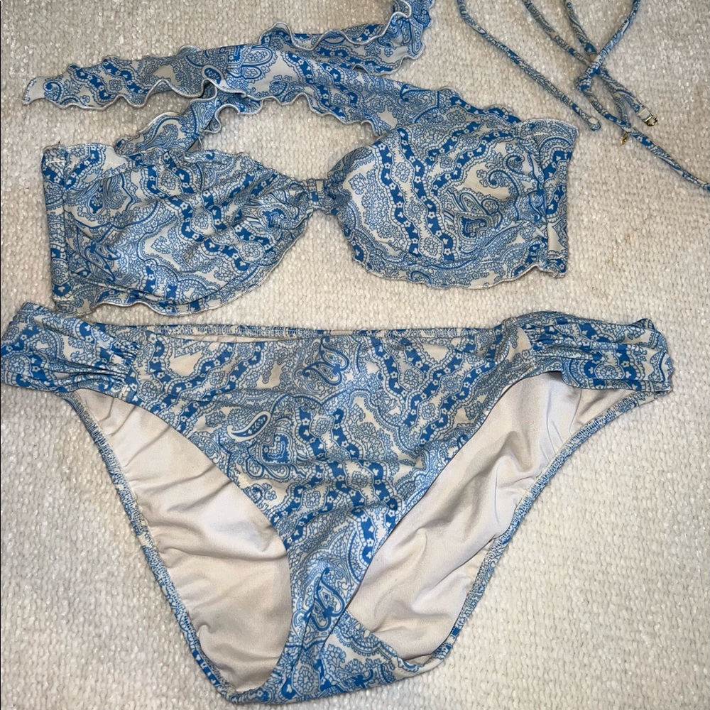 Victoria’s Secret bikini blue/cream size L
